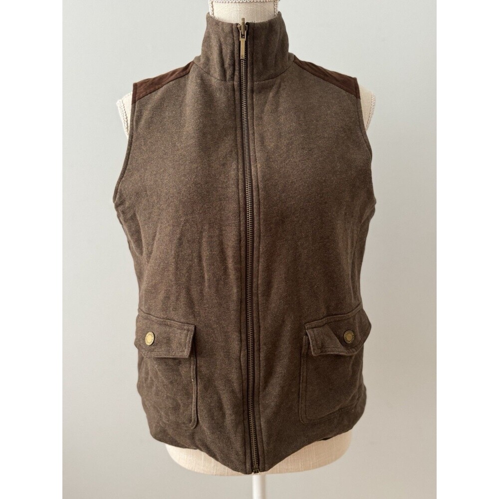 Vintage Lauren Ralph Lauren Quilted Reversible Vest in Brown Women’s M